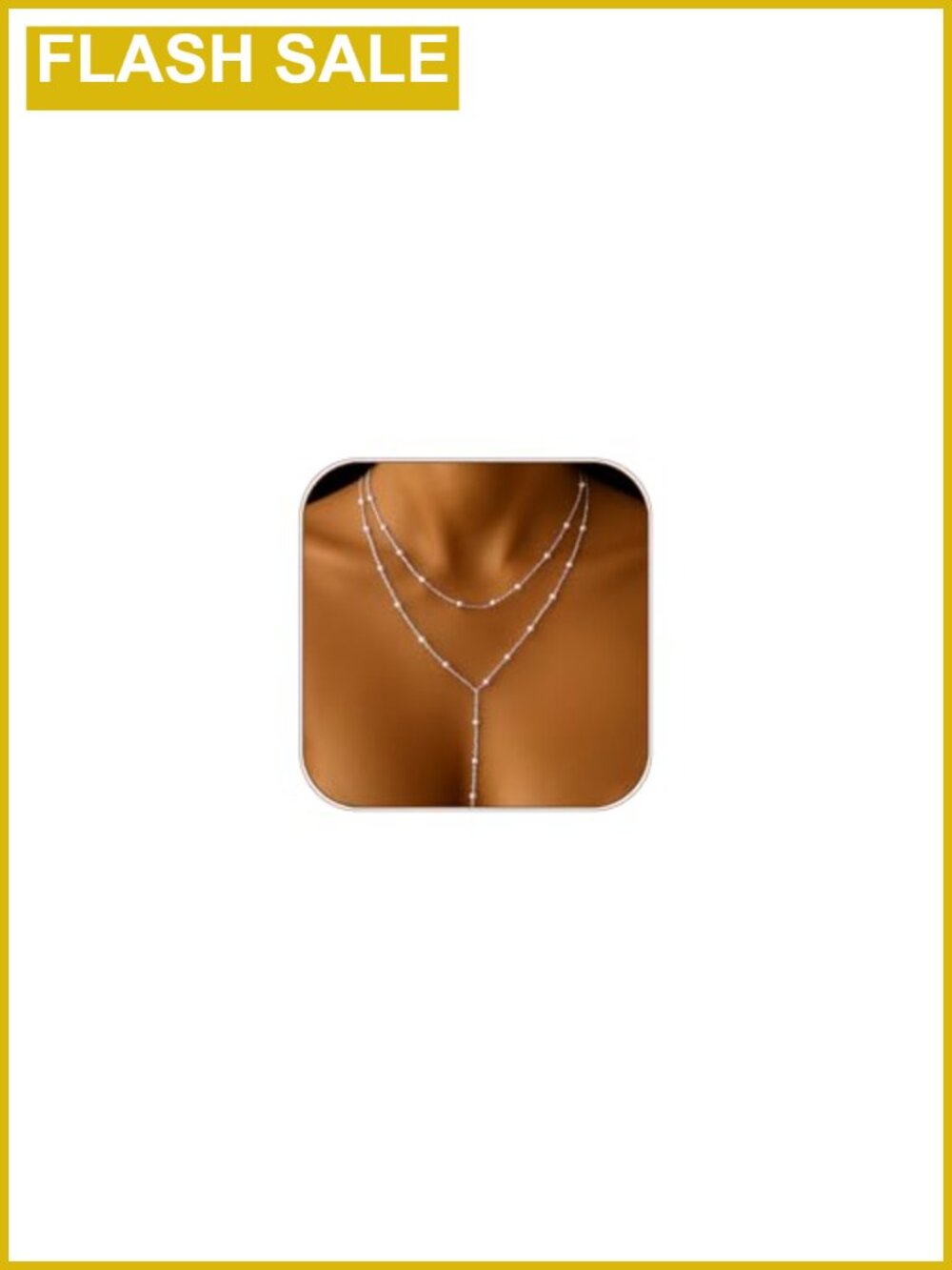 Pearl Y-Shaped Layered Lariat Necklace